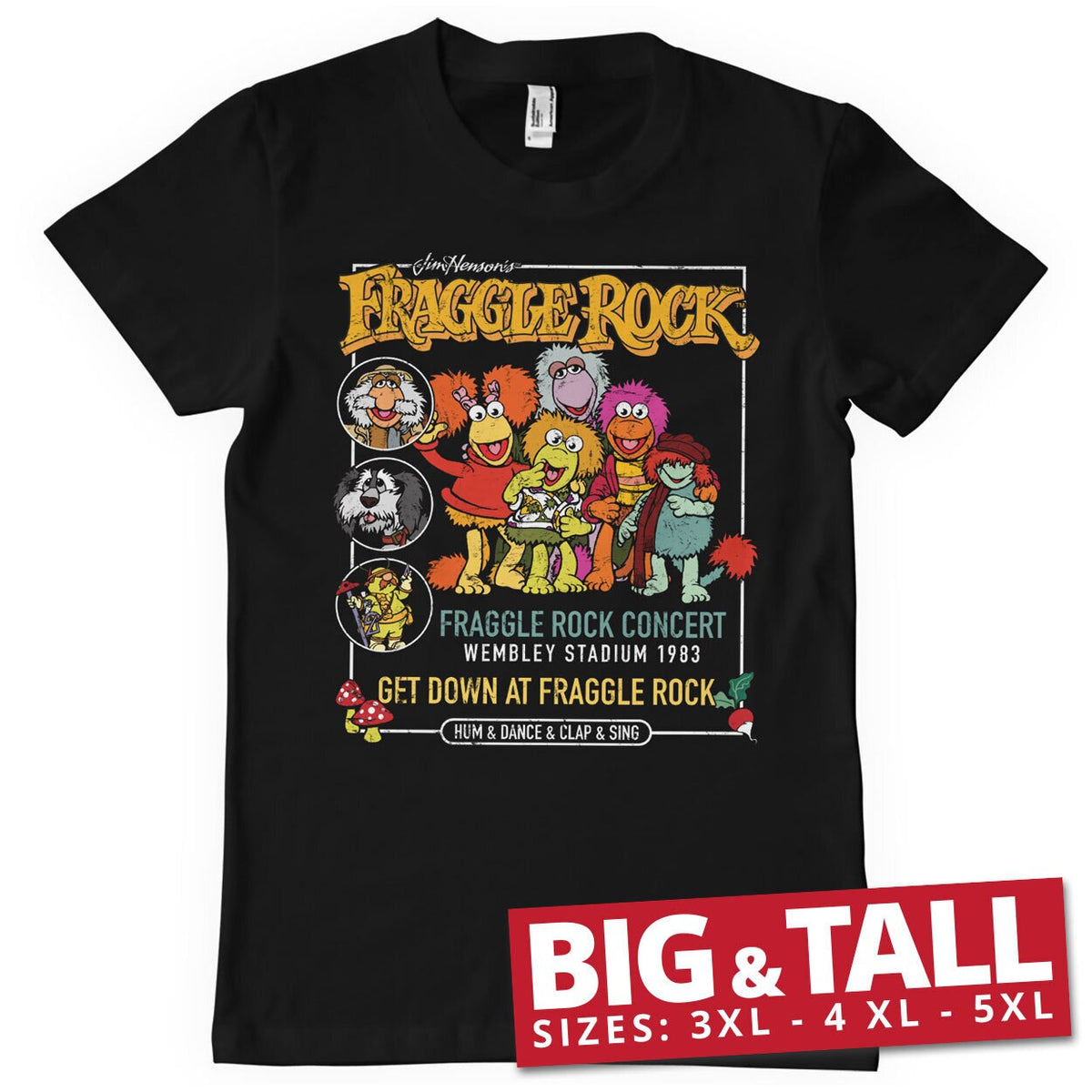 Fraggle Rock Concert Big & Tall T-Shirt – T-shirt grande taille