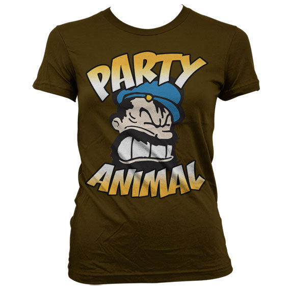 Brutos - Party Animal Girly T-Shirt – T-shirt femme