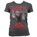 Popeye Distressed Sailor Man Girly T-Shirt – T-shirt femme