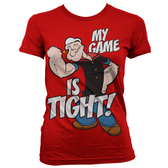 Popeye - Game Is Tight Girly T-Shirt – T-shirt femme