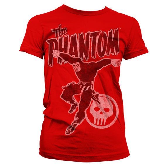 Phantom (Le Fantôme du Bengale) Jump Distressed Girly T-Shirt – T-shirt femme