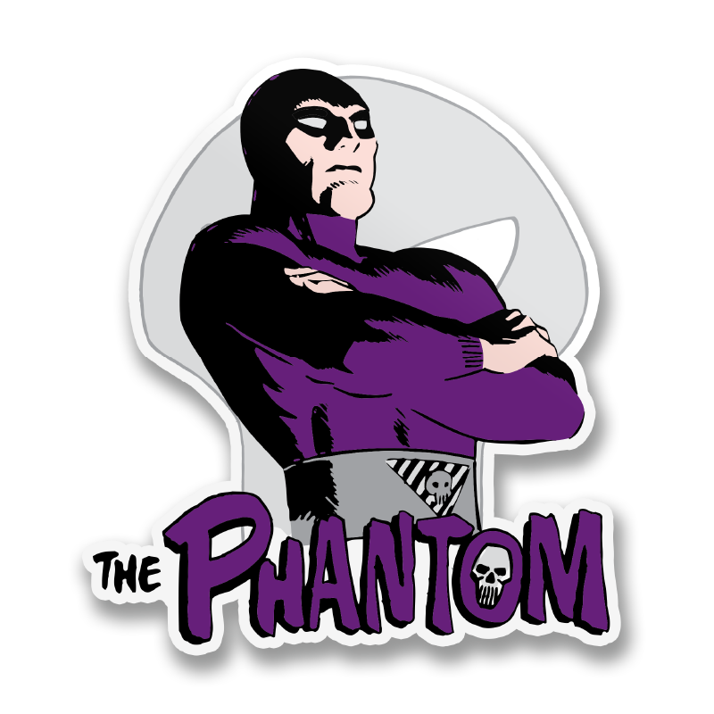 The Phantom (Le Fantôme du Bengale) Pose Sticker – Sticker