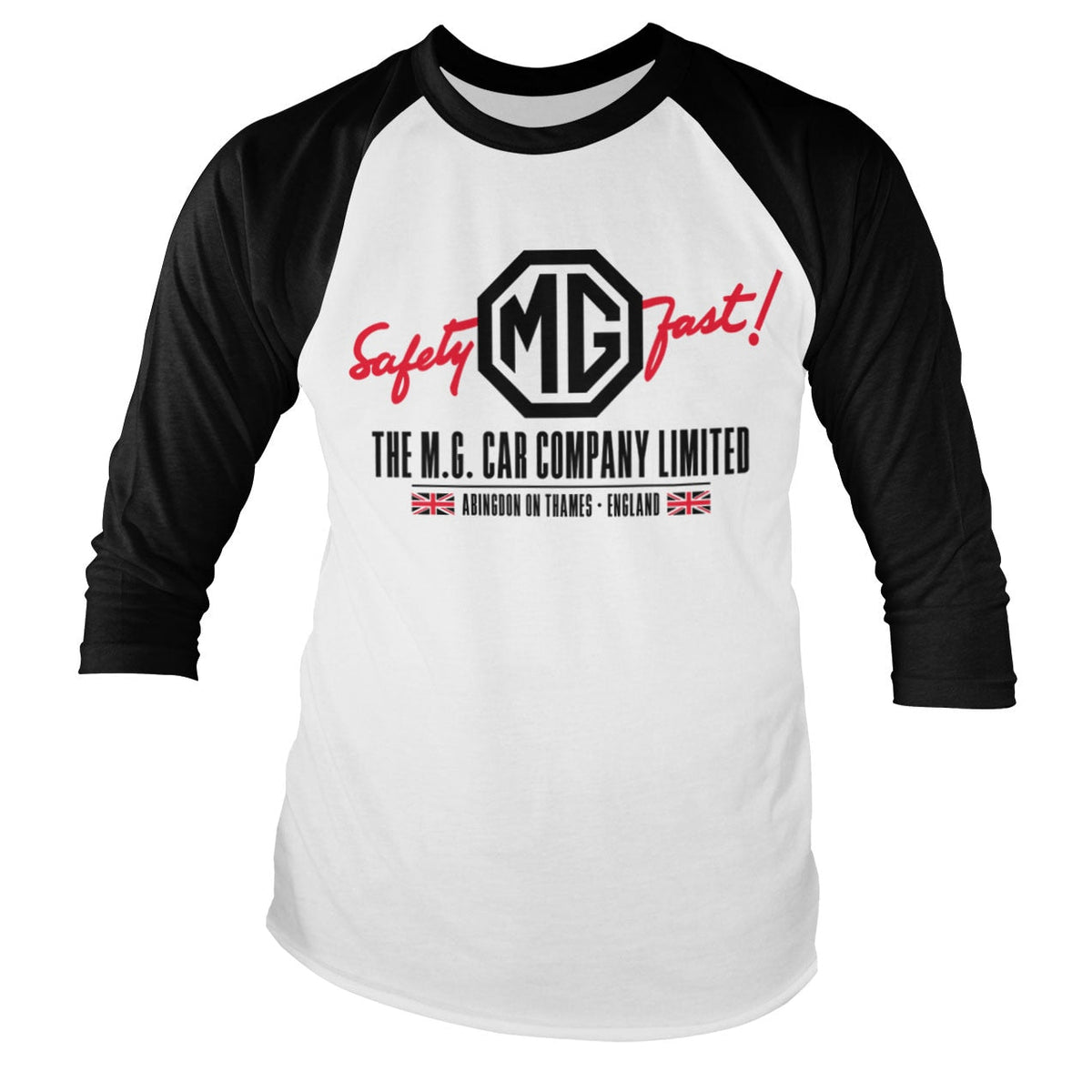 M.G. Cars Co. - England Baseball Long Sleeve Tee – T-shirt baseball manches longues
