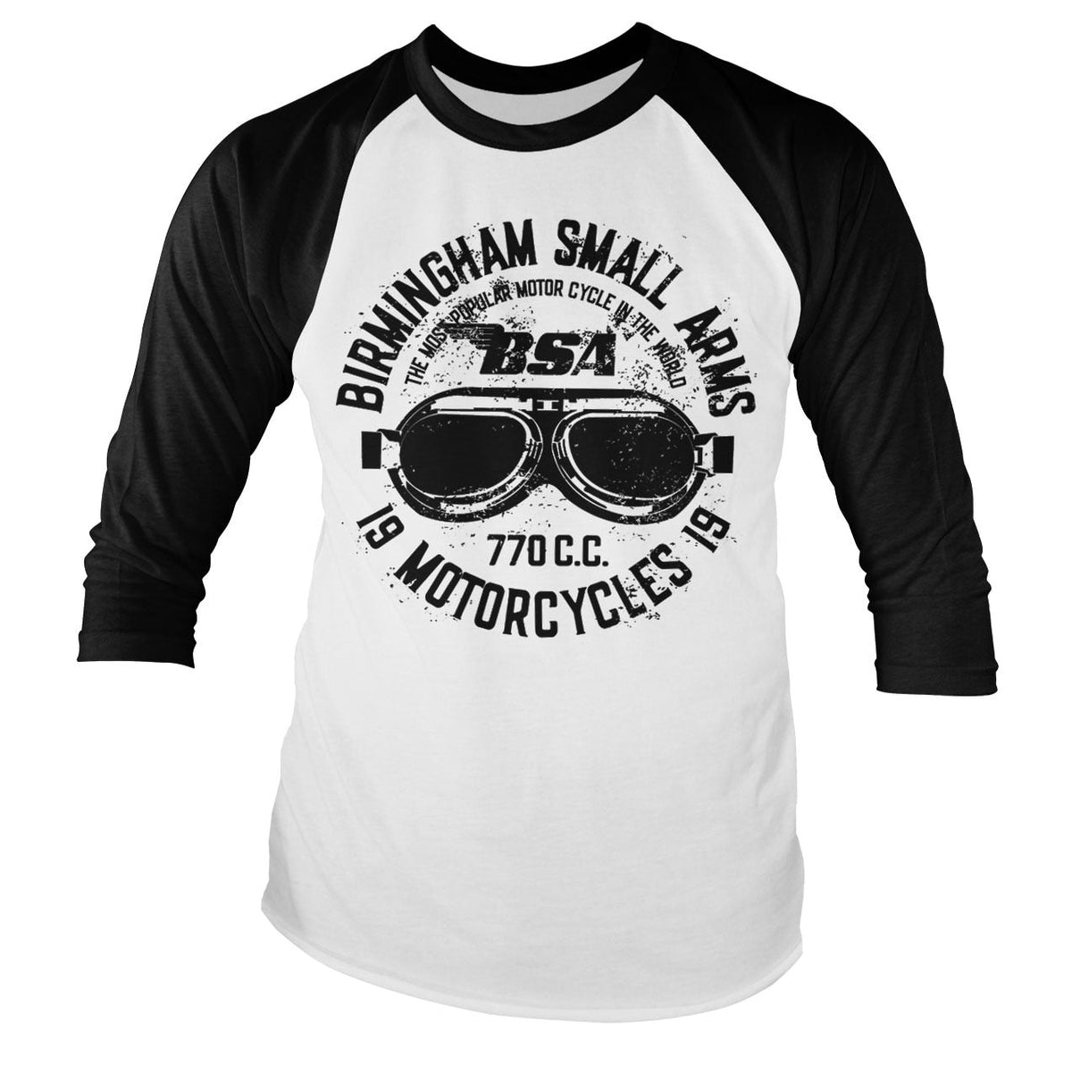 Birmingham Small Arms Goggles Baseball Long Sleeve Tee – T-shirt baseball manches longues