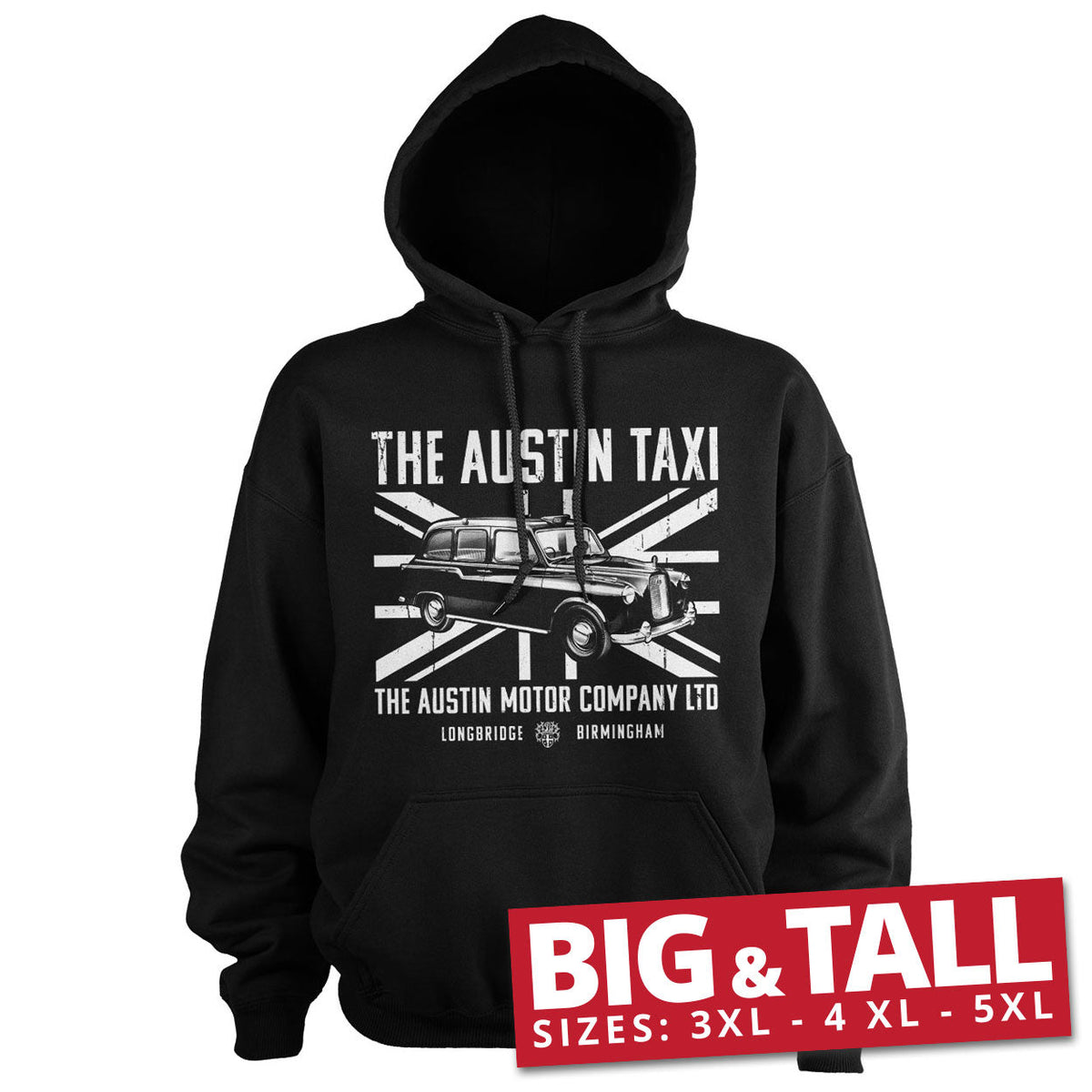 The Austin Taxi Big & Tall Hoodie – Sweat à capuche grande taille
