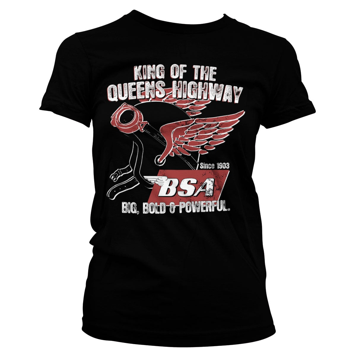 B.S.A. King Of The Queens Highway Girly Tee – T-shirt femme