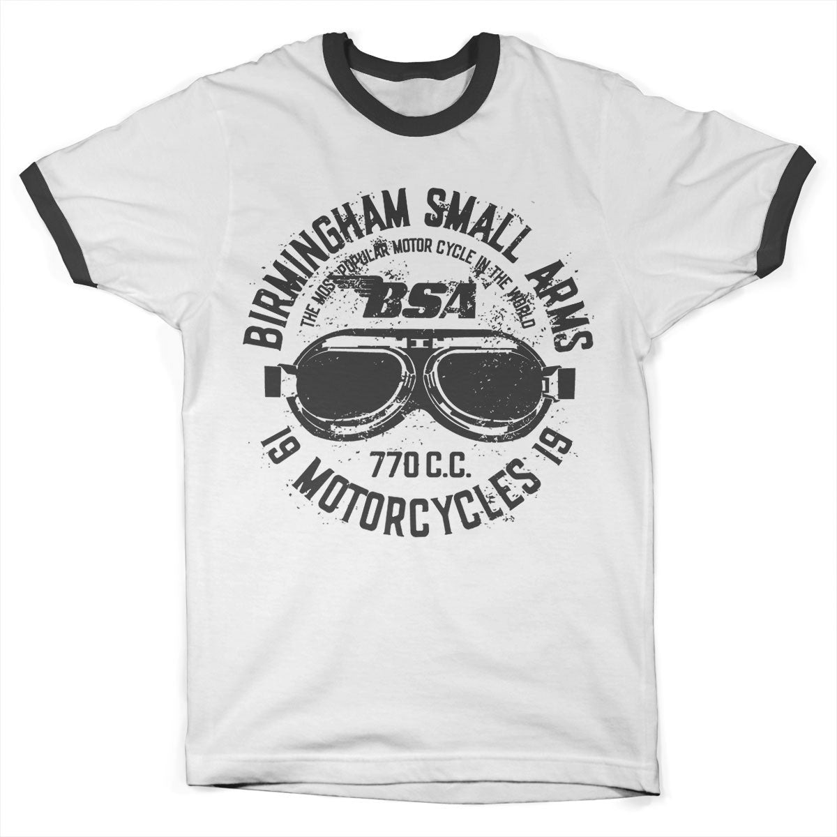 Birmingham Small Arms Goggles Ringer Tee – T-shirt ringer