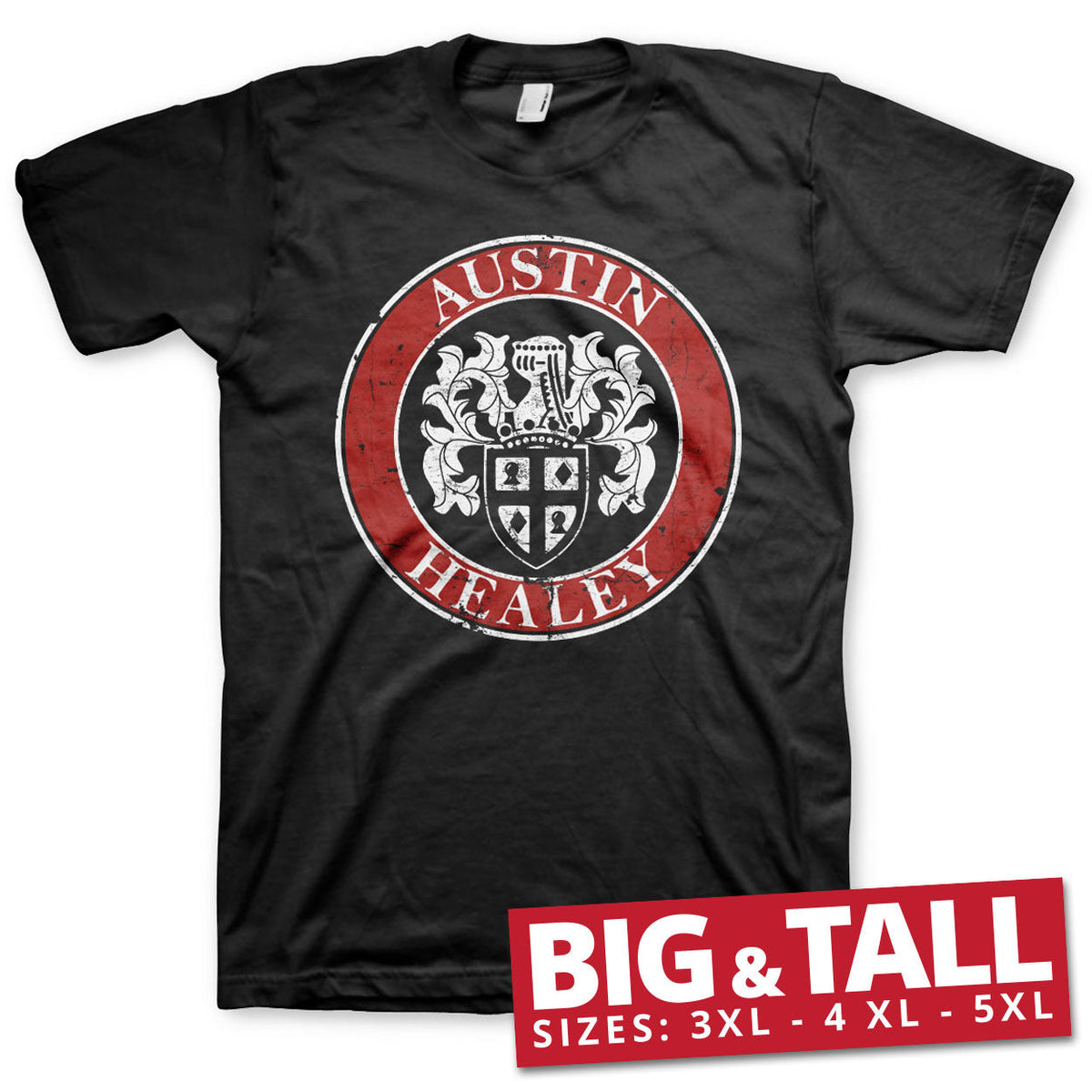 Austin Healey Distressed Big & Tall T-Shirt – T-shirt grande taille