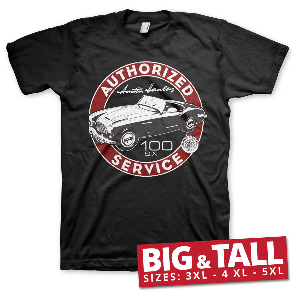 Austin Healey - Authorized Service Big & Tall T-Shirt – T-shirt grande taille
