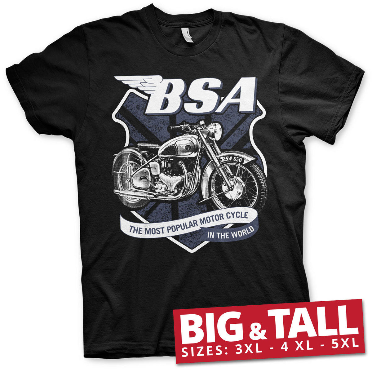 B.S.A. 650 Shield Big & Tall T-Shirt – T-shirt grande taille