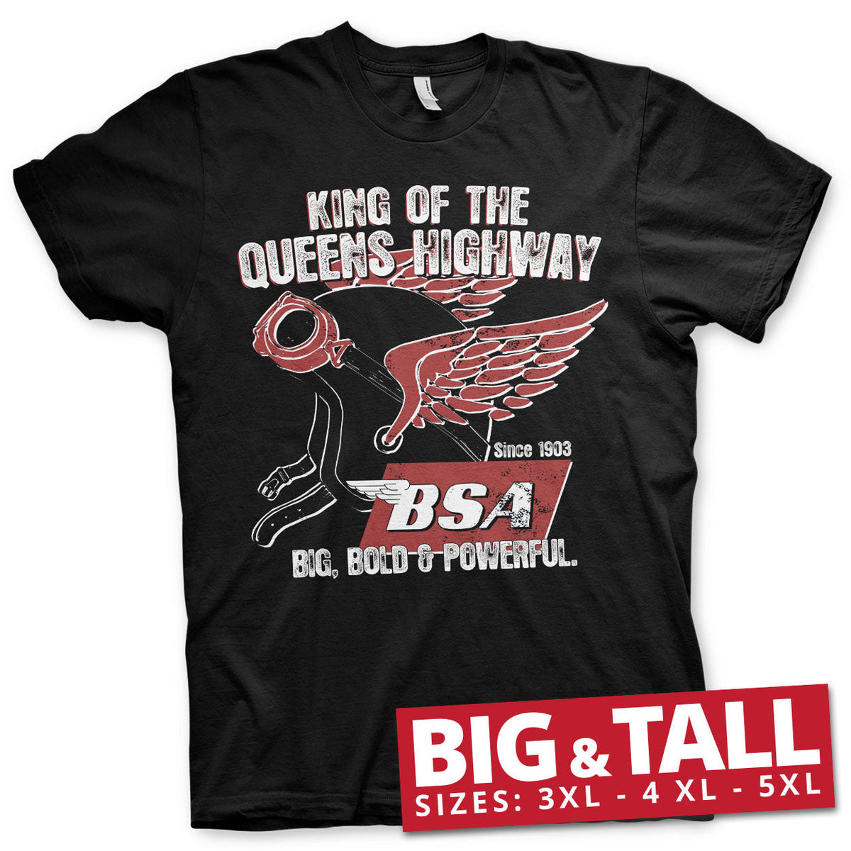 B.S.A. King Of The Queens Highway Big & Tall T-Shirt – T-shirt grande taille