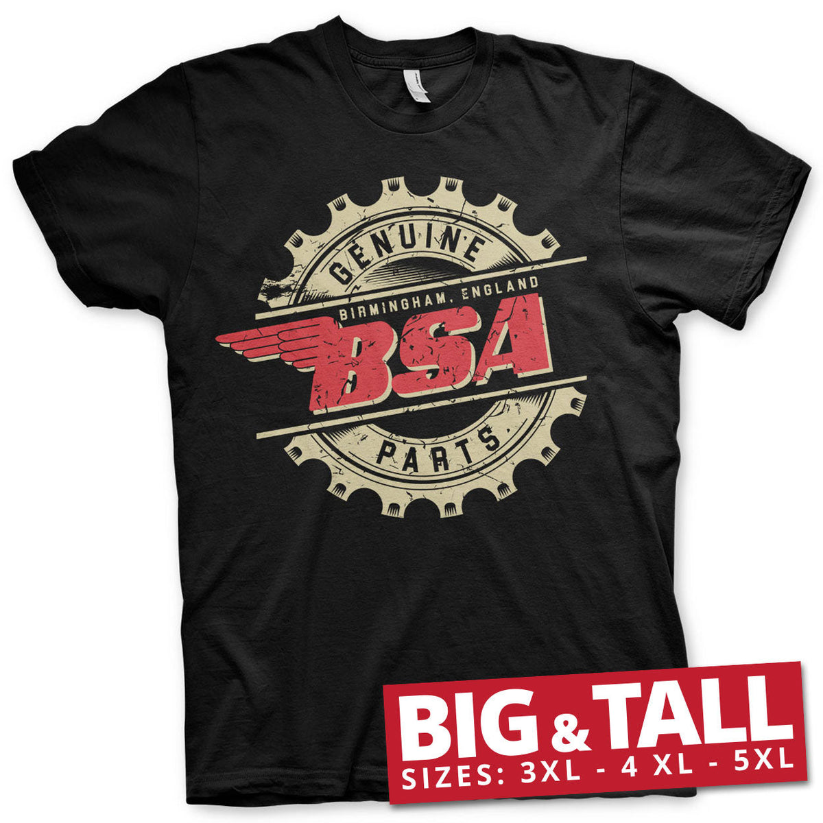 B.S.A. Genuine Parts Big & Tall T-Shirt – T-shirt grande taille