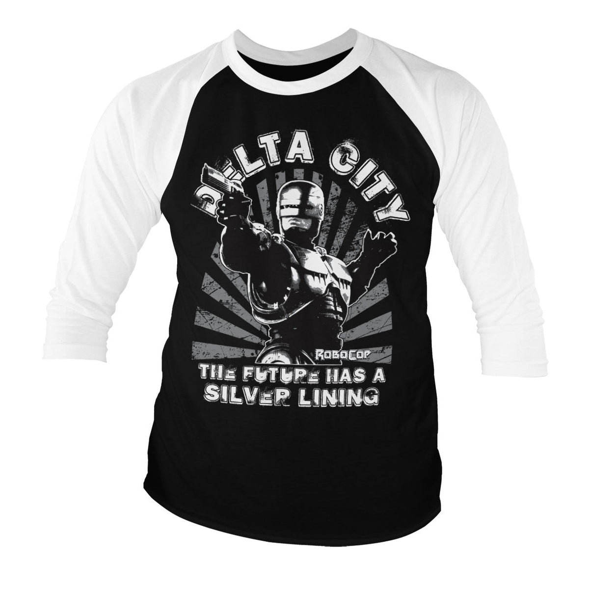 Robocop - Delta City Baseball 3/4 Sleeve Tee – T-shirt baseball manches 3/4