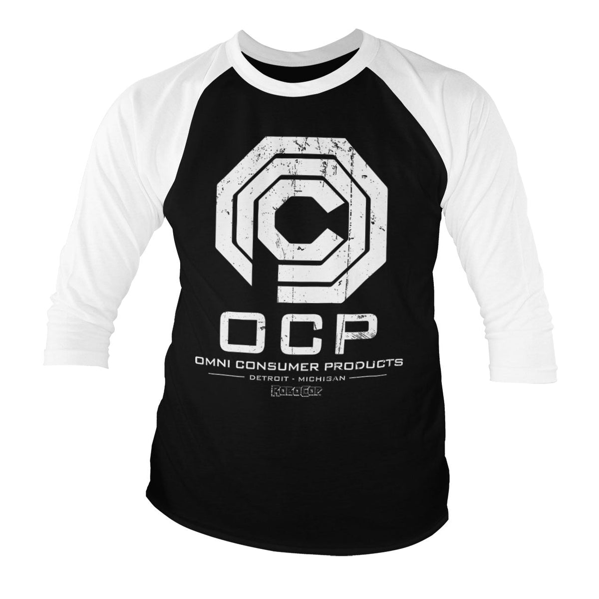 Robocop - Omni Consumer Products Baseball 3/4 Sleeve Tee – T-shirt baseball manches 3/4