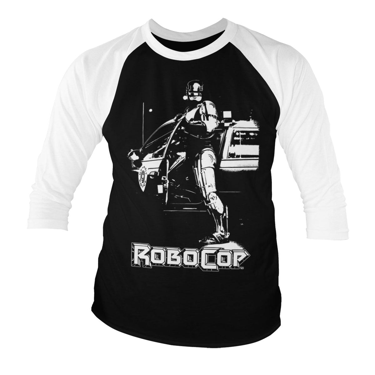 Robocop Poster Baseball 3/4 Sleeve Tee – T-shirt baseball manches 3/4