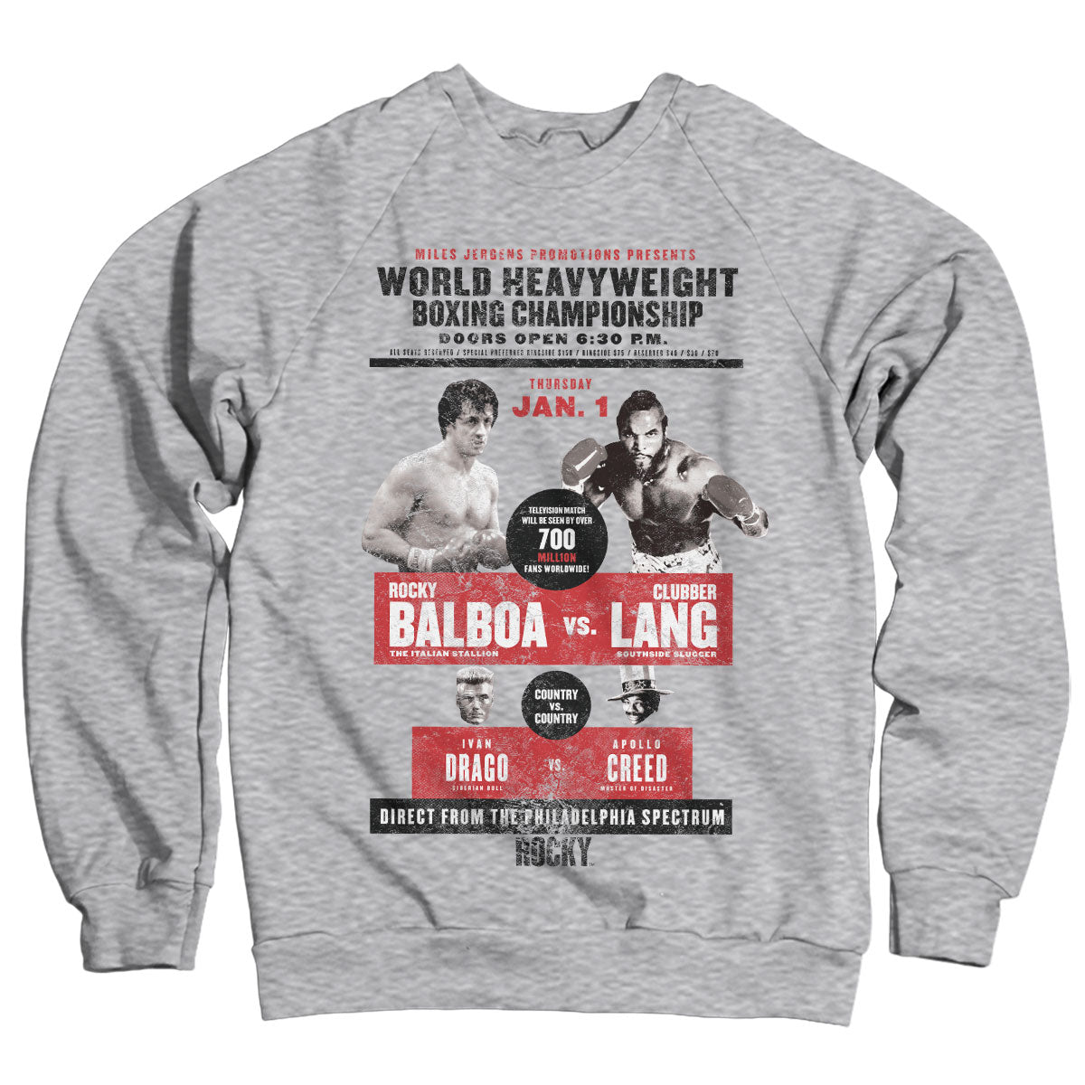 Rocky - World Heavyweight Poster Sweatshirt – Sweat