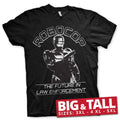 Robocop - The Future In Law Emforcement Big & Tall T-Shirt – T-shirt grande taille