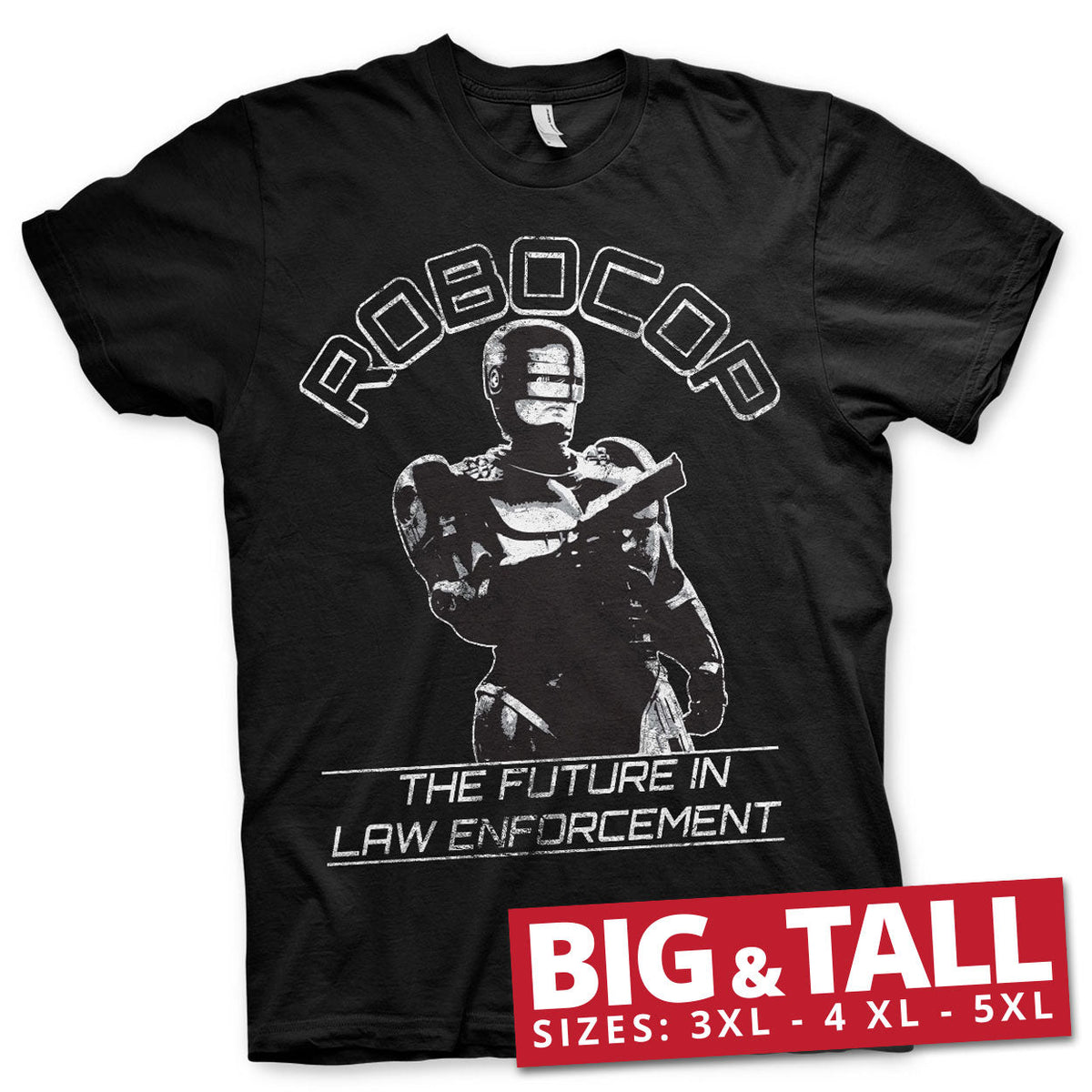 Robocop - The Future In Law Emforcement Big & Tall T-Shirt – T-shirt grande taille