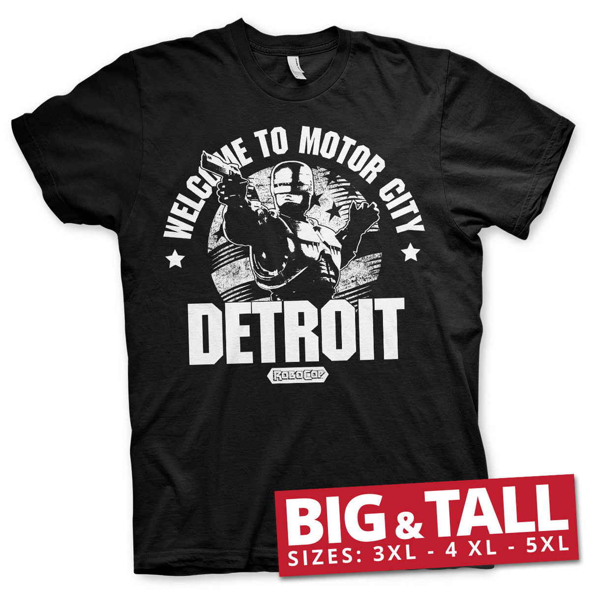 Robocop - Welcome To Motor City Big & Tall T-Shirt – T-shirt grande taille
