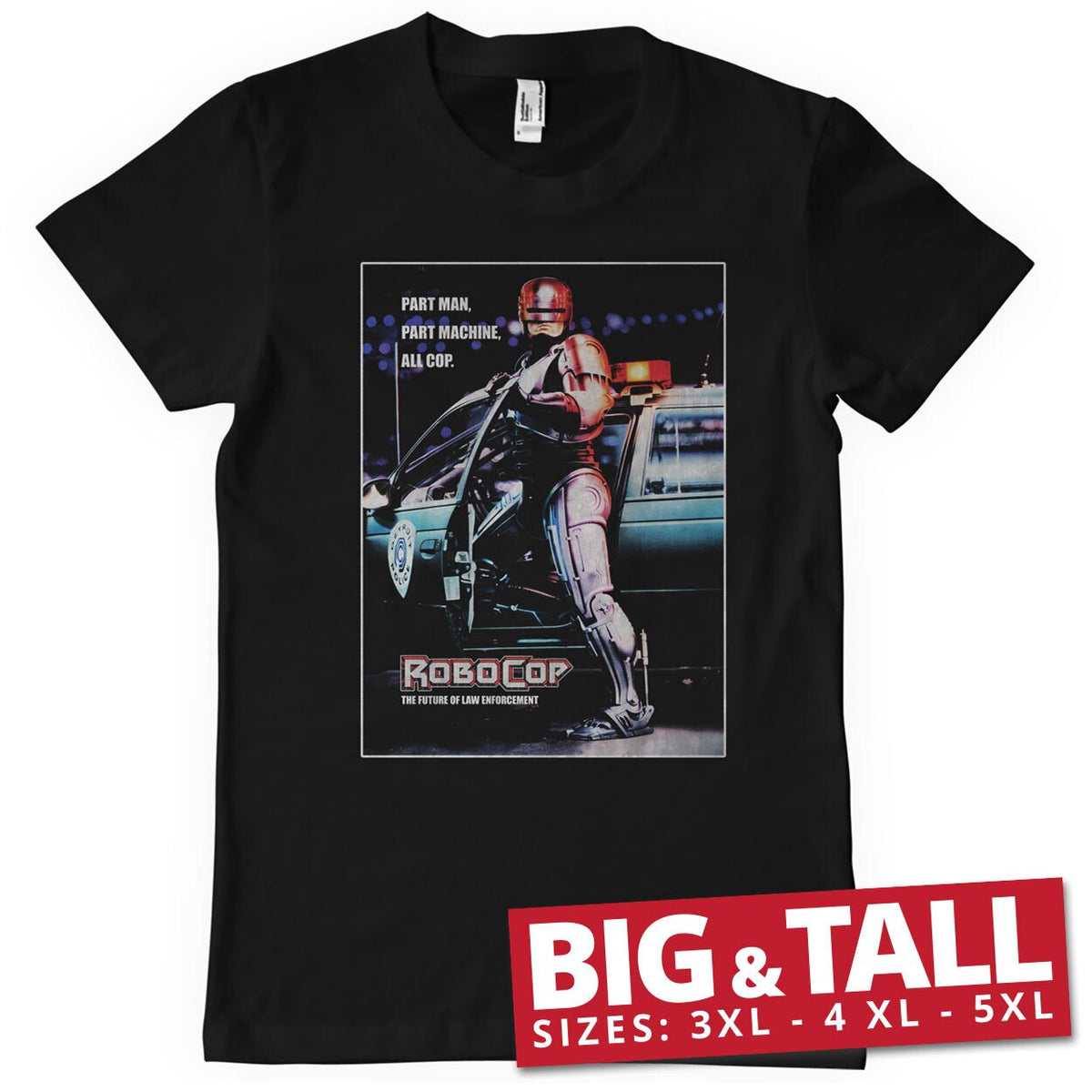 Robocop VHS Cover Big & Tall T-Shirt – T-shirt grande taille