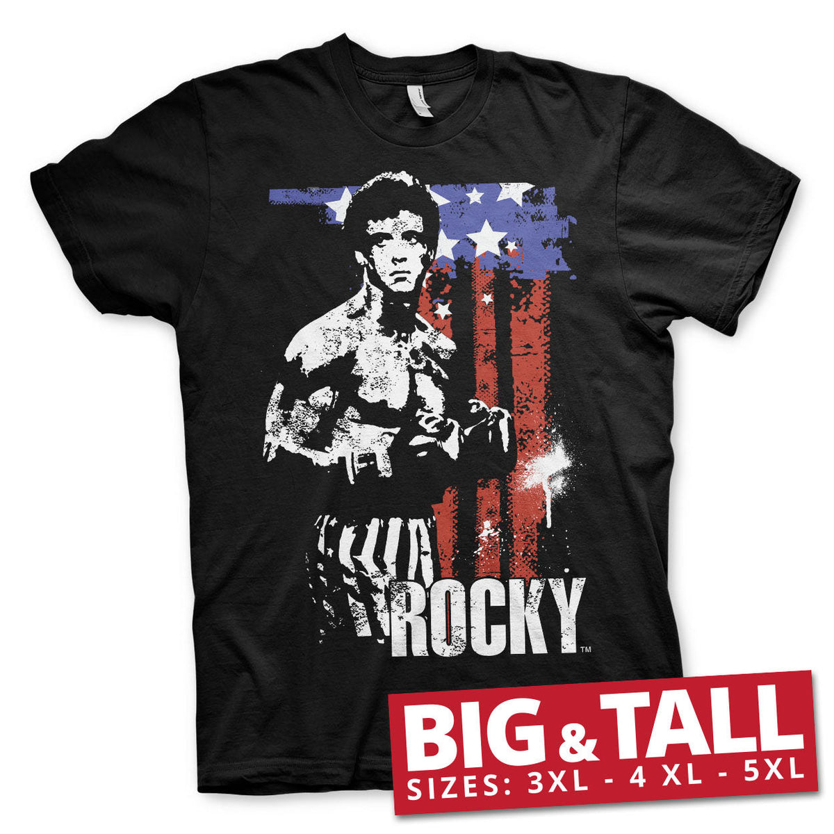 Rocky - American Flag Big & Tall T-Shirt – T-shirt grande taille