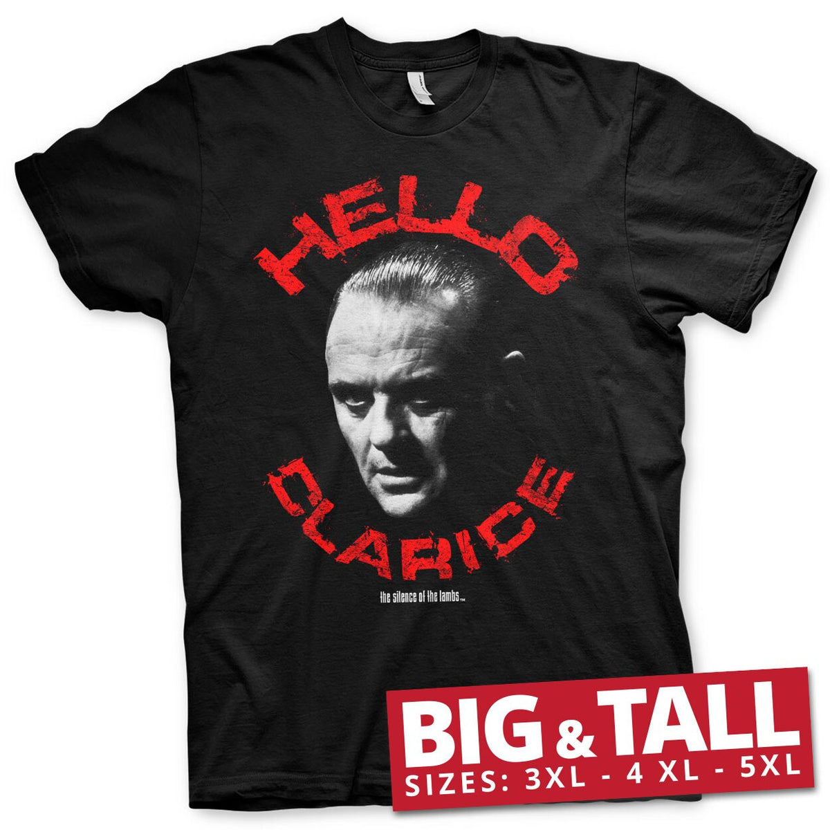 Silence Of The Lambs (Le Silence des agneaux) - Hello Clarice Big & Tall T-Shirt – T-shirt grande taille