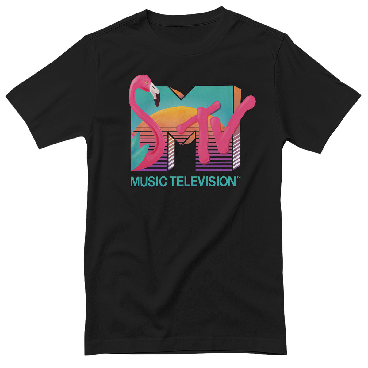 MTV - Tropical Flamingo T-Shirt – T-shirt