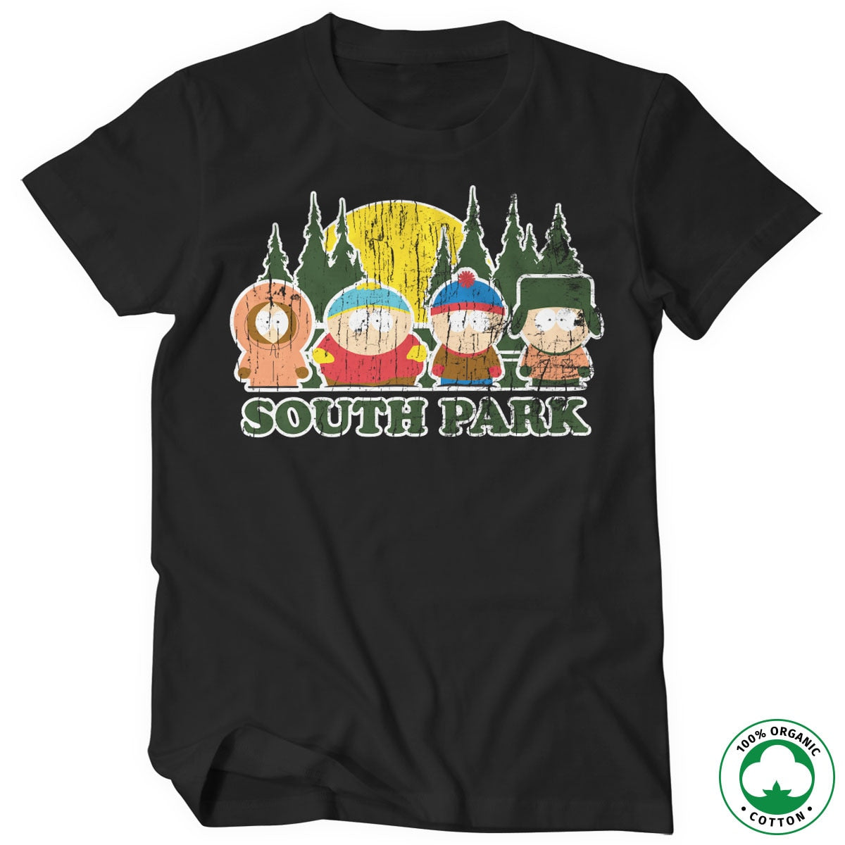 South Park Distressed Organic T-Shirt – T-shirt bio