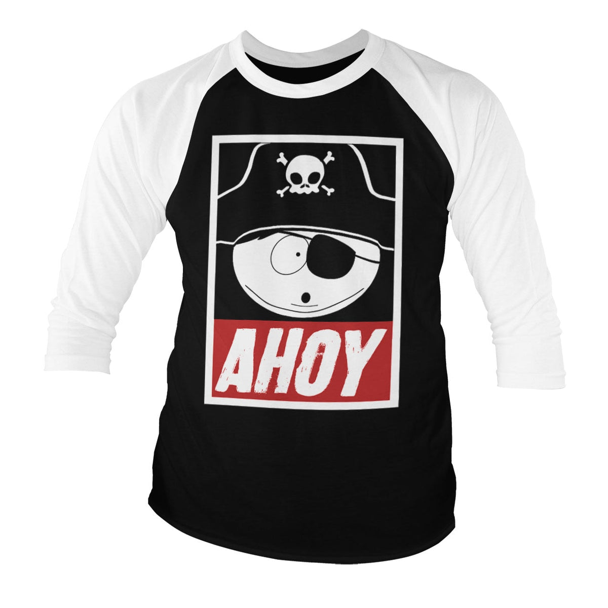 Eric Cartman - Ahoy Baseball 3/4 Sleeve Tee – T-shirt baseball manches 3/4