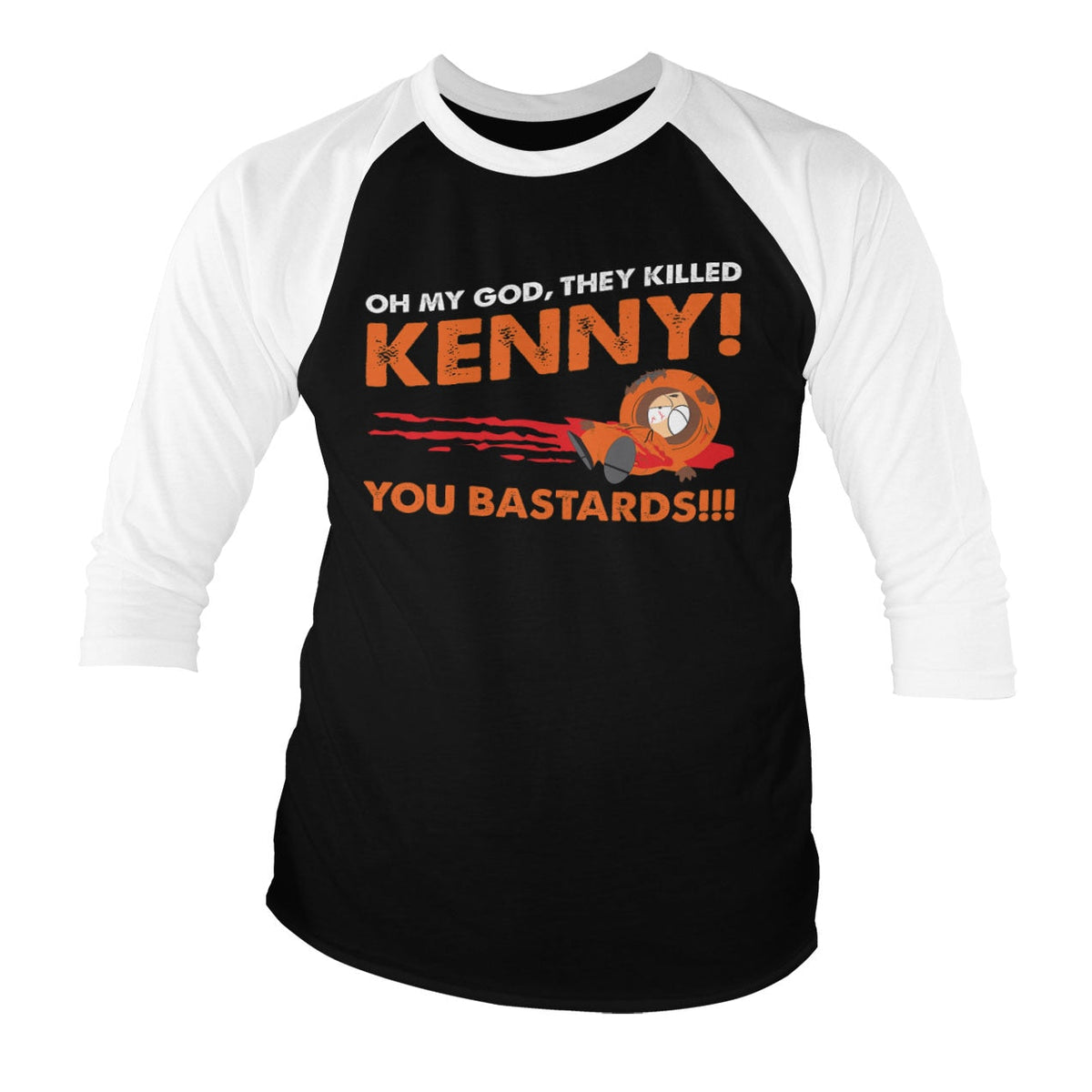 South Park - The Killed Kenny Baseball 3/4 Sleeve Tee – T-shirt baseball manches 3/4
