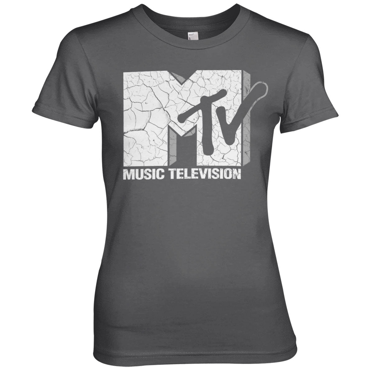 MTV Cracked Logo Girly Tee – T-shirt femme