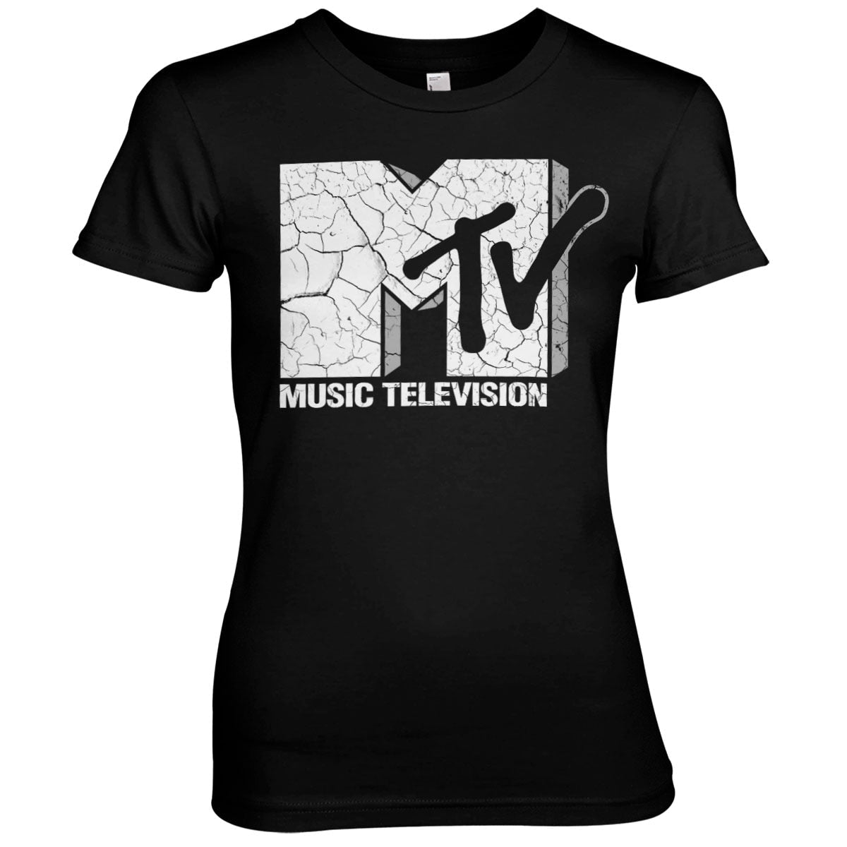 MTV Cracked Logo Girly Tee – T-shirt femme