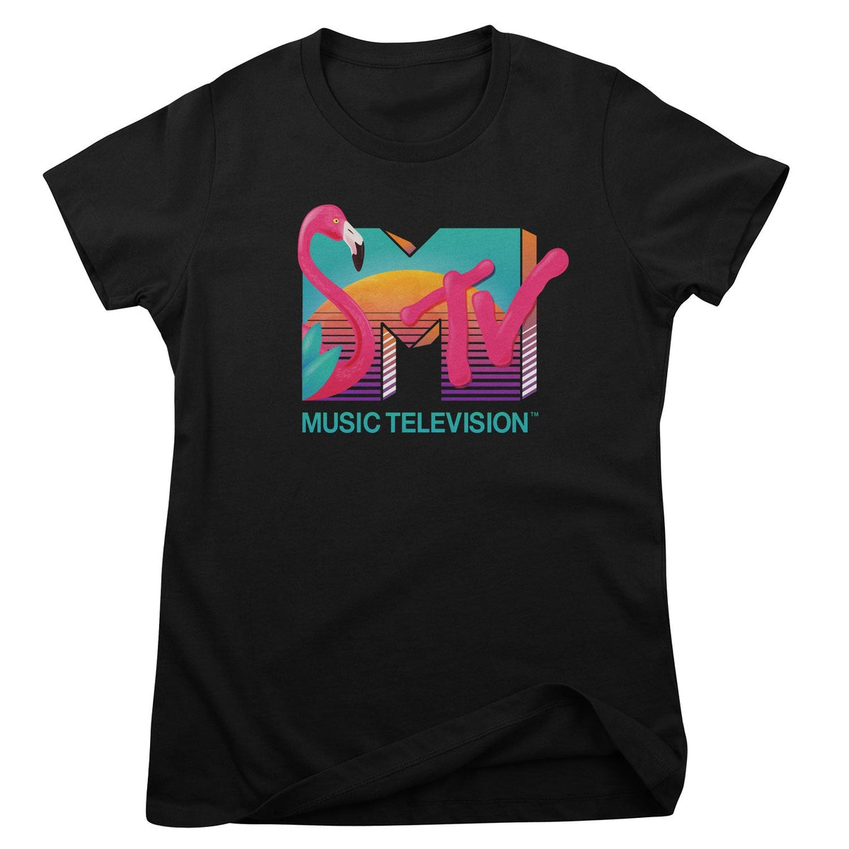 MTV - Tropical Flamingo Girly Tee – T-shirt femme