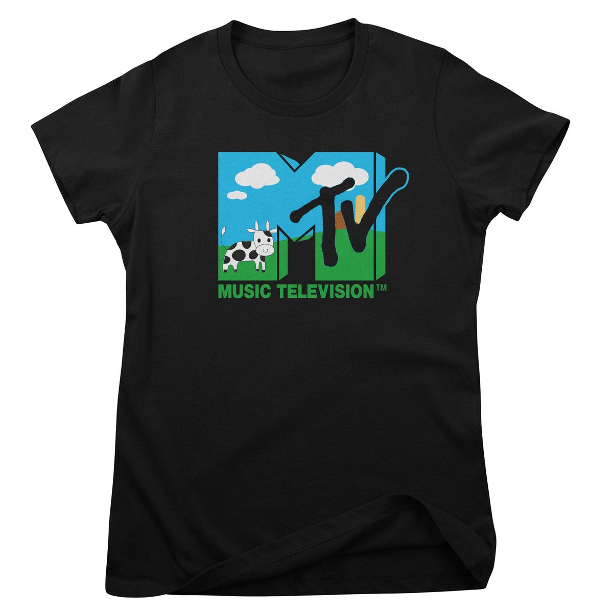 MTV Country Cow Logo Girly Tee – T-shirt femme