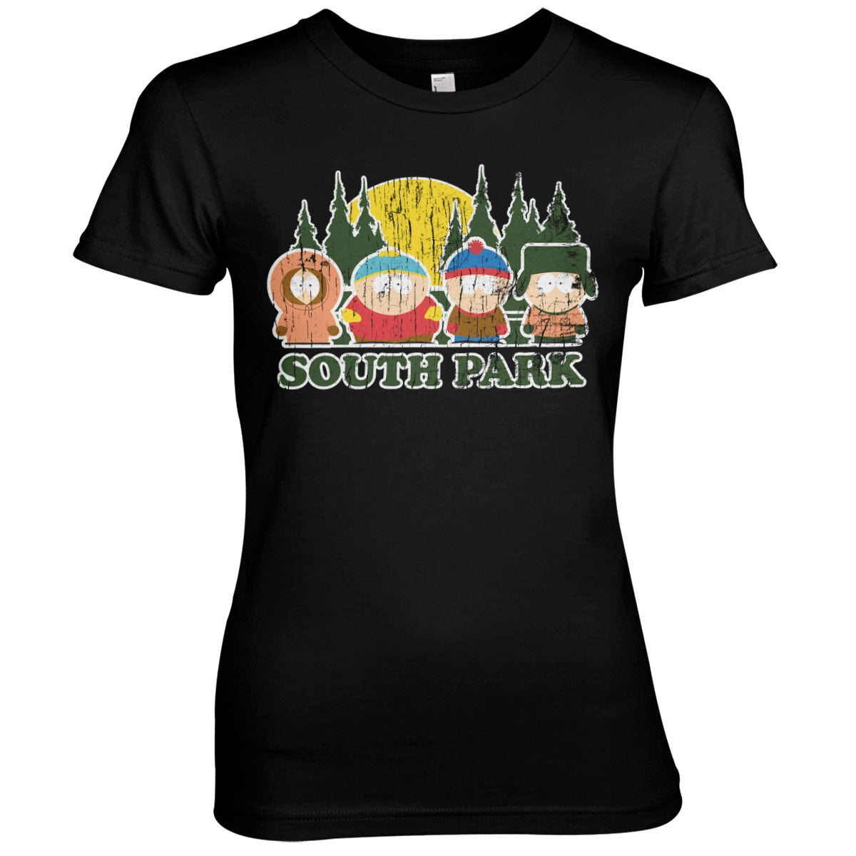South Park Distressed Girly Tee – T-shirt femme
