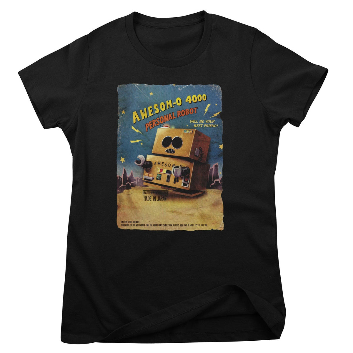 A.W.E.S.O.M.-0 4000 Personal Robot Girly Tee – T-shirt femme