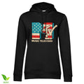 MTV Distressed USA-Flag Girls Hoodie – Sweat à capuche femme