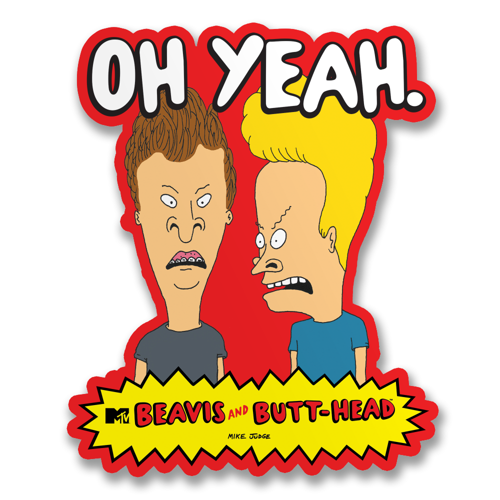 Beavis and Butt-Head Oh Yeah! Sticker – Sticker