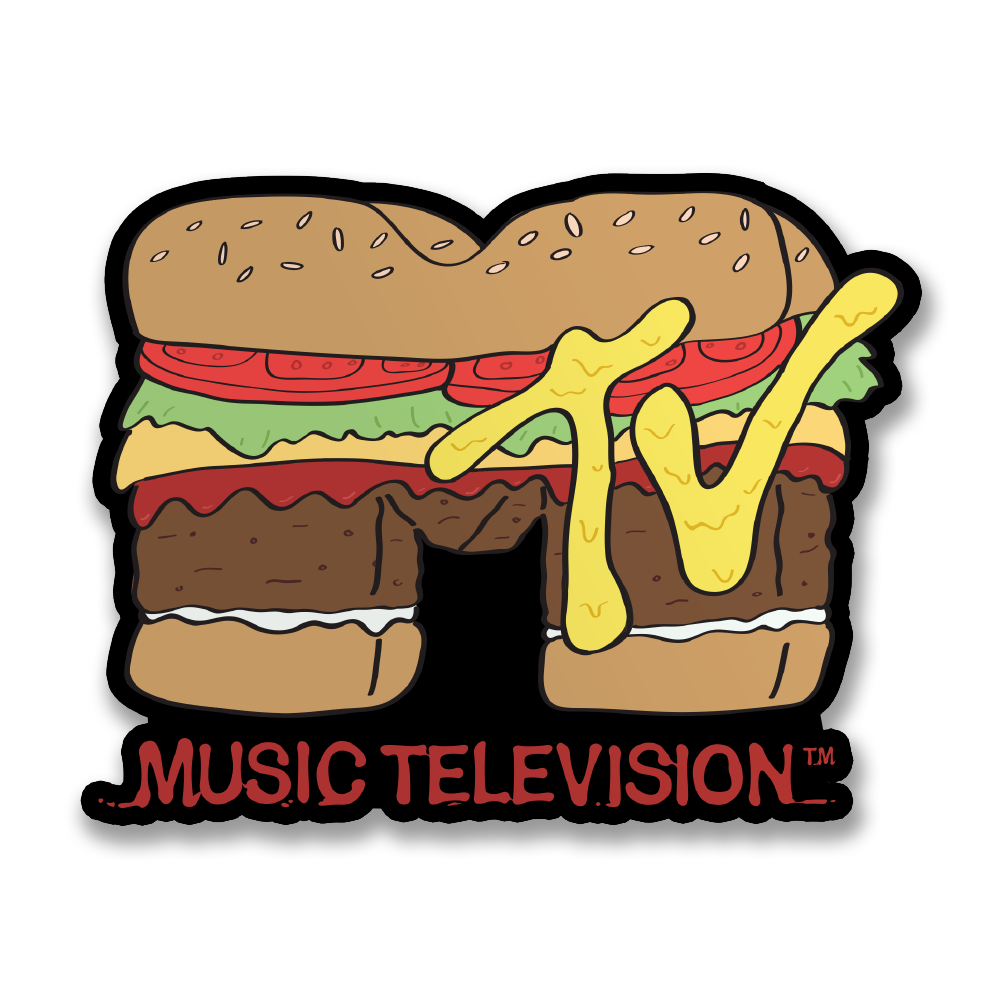 MTV Hamburger Logo Sticker – Sticker