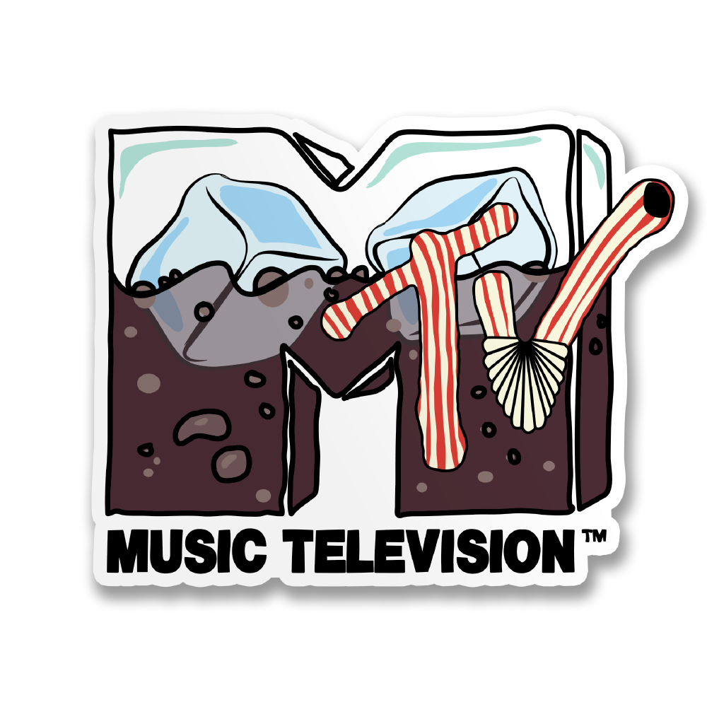 MTV Logo Cubes Sticker – Sticker