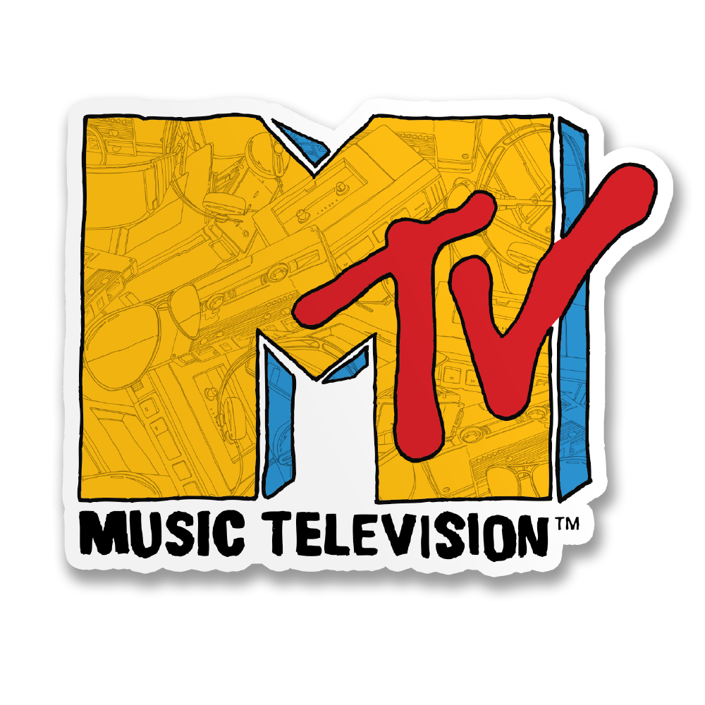 MTV Sketch Logo Sticker – Sticker