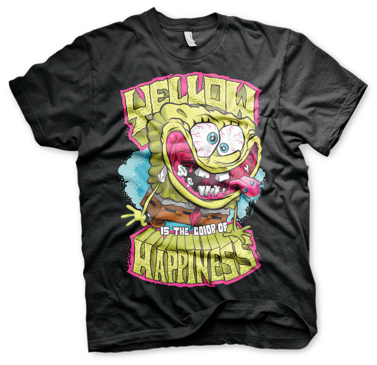 Bob l'éponge - Yellow Is The Color Of Happiness T-Shirt – T-shirt