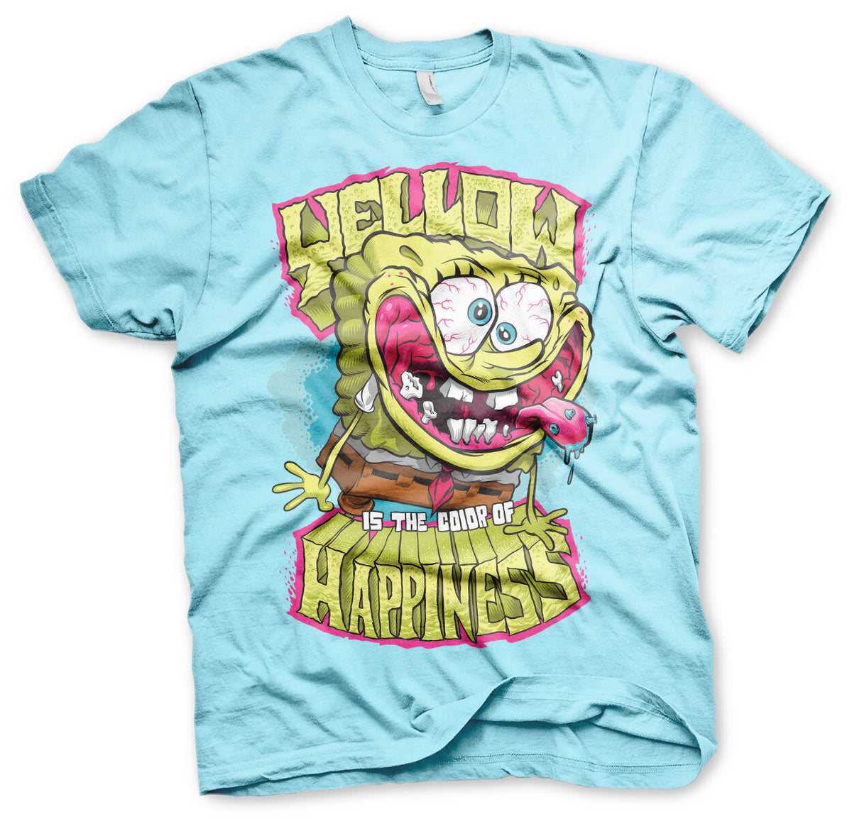 Bob l'éponge - Yellow Is The Color Of Happiness T-Shirt – T-shirt
