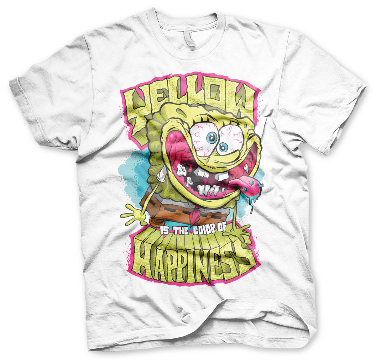 Bob l'éponge - Yellow Is The Color Of Happiness T-Shirt – T-shirt