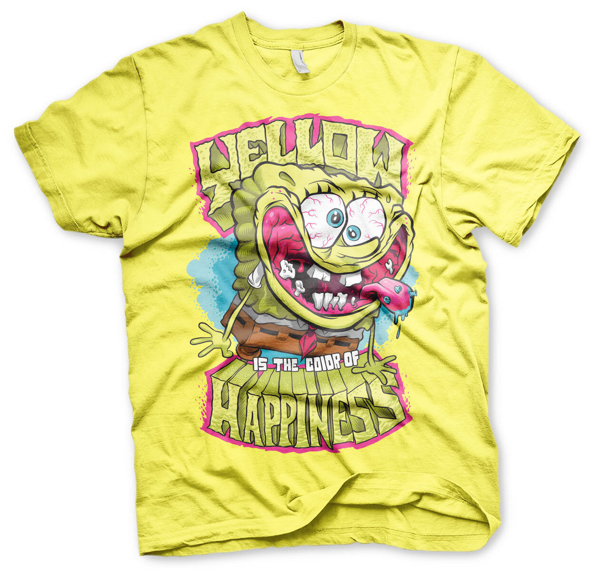 Bob l'éponge - Yellow Is The Color Of Happiness T-Shirt – T-shirt