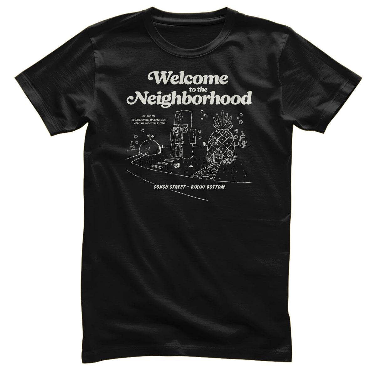 Bob l'éponge - Bikini Bottom - Welcome To The Neighborhood T-Shirt – T-shirt