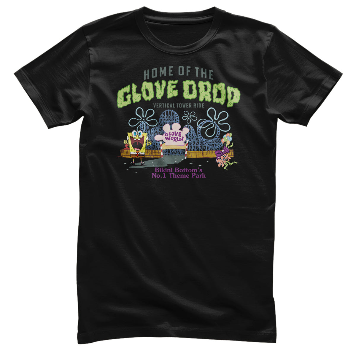 Bob l'éponge - Glove World Theme Park T-Shirt – T-shirt