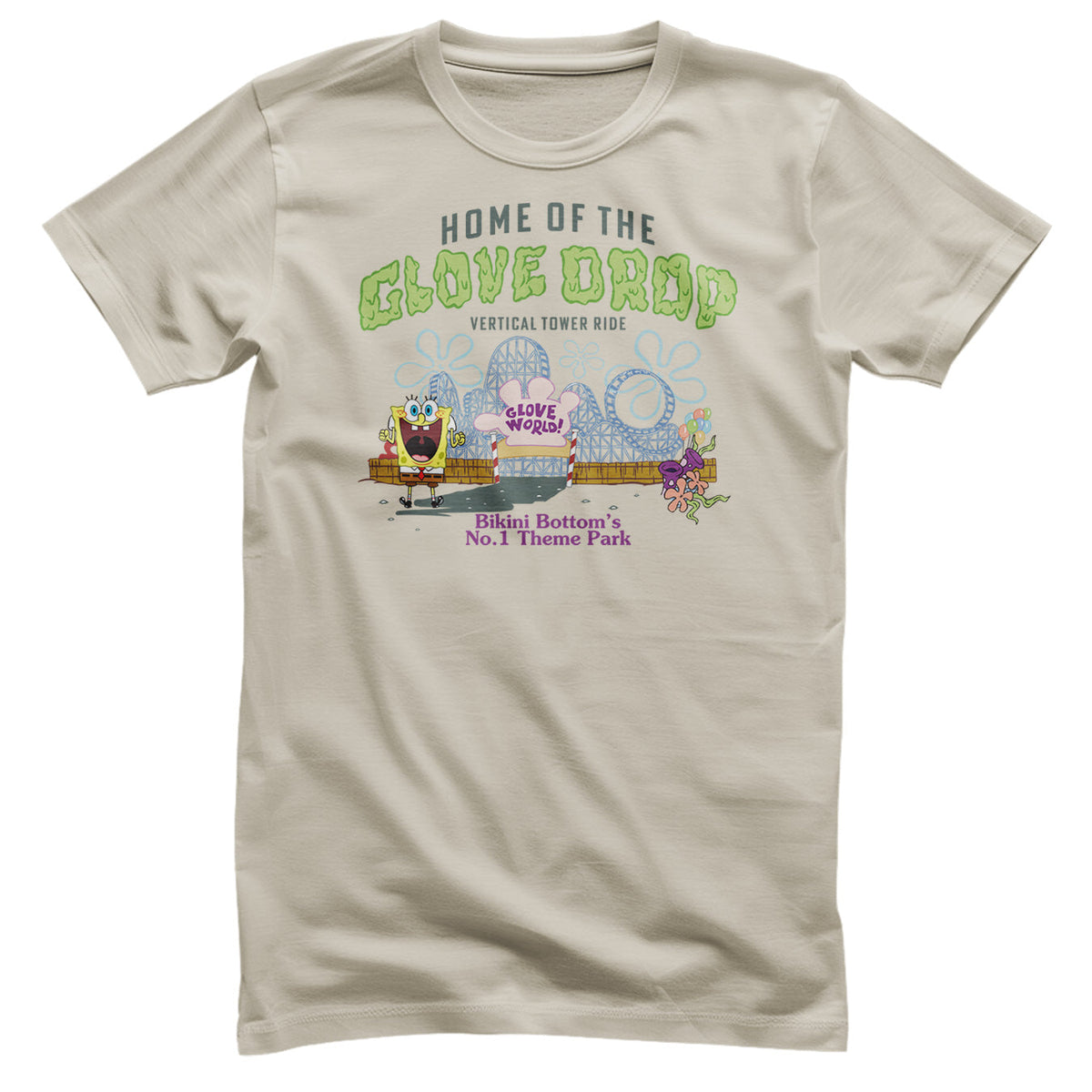 Bob l'éponge - Glove World Theme Park T-Shirt – T-shirt
