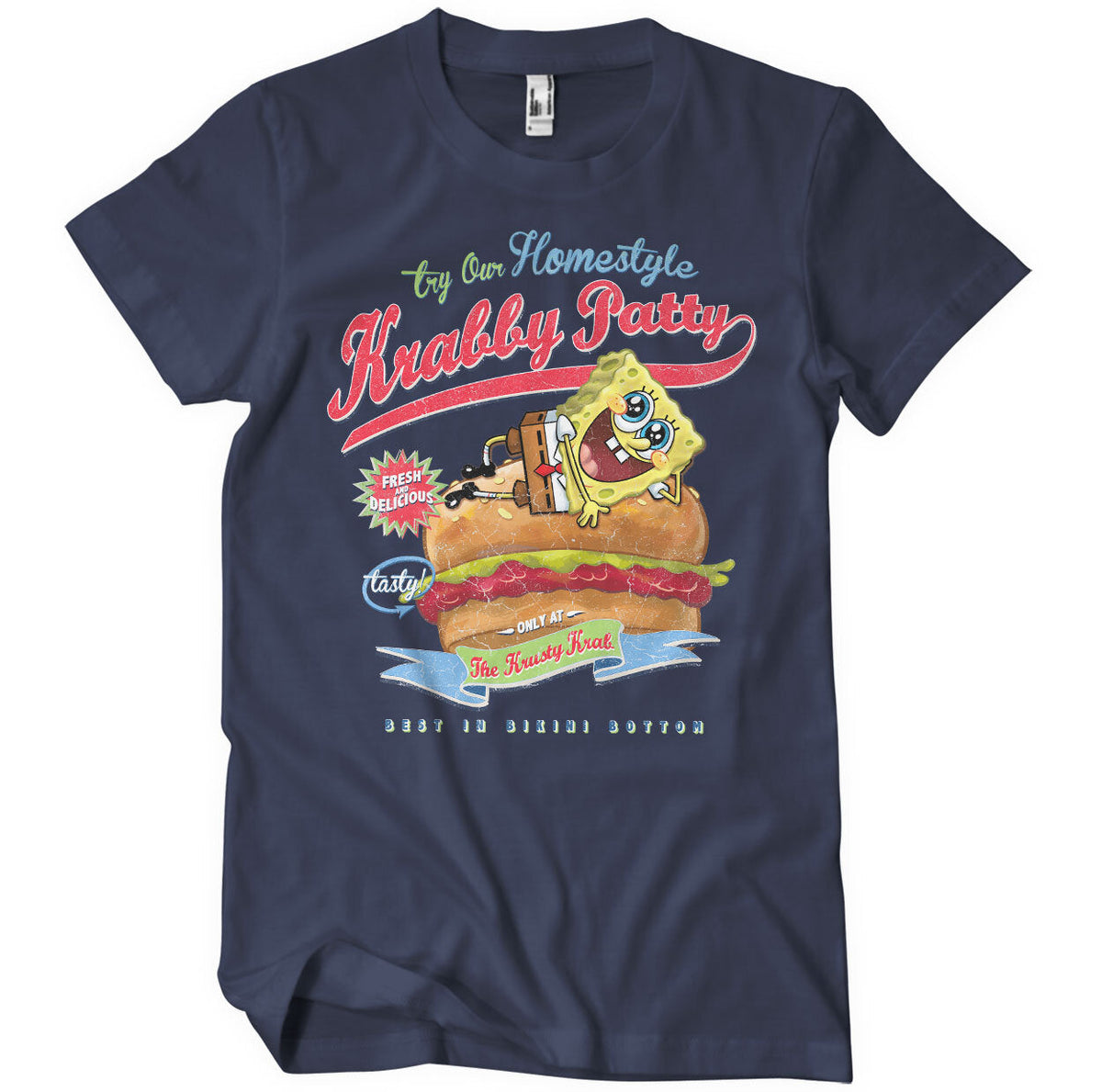 Bob l'éponge - Homestyle Krabby Patty T-Shirt – T-shirt