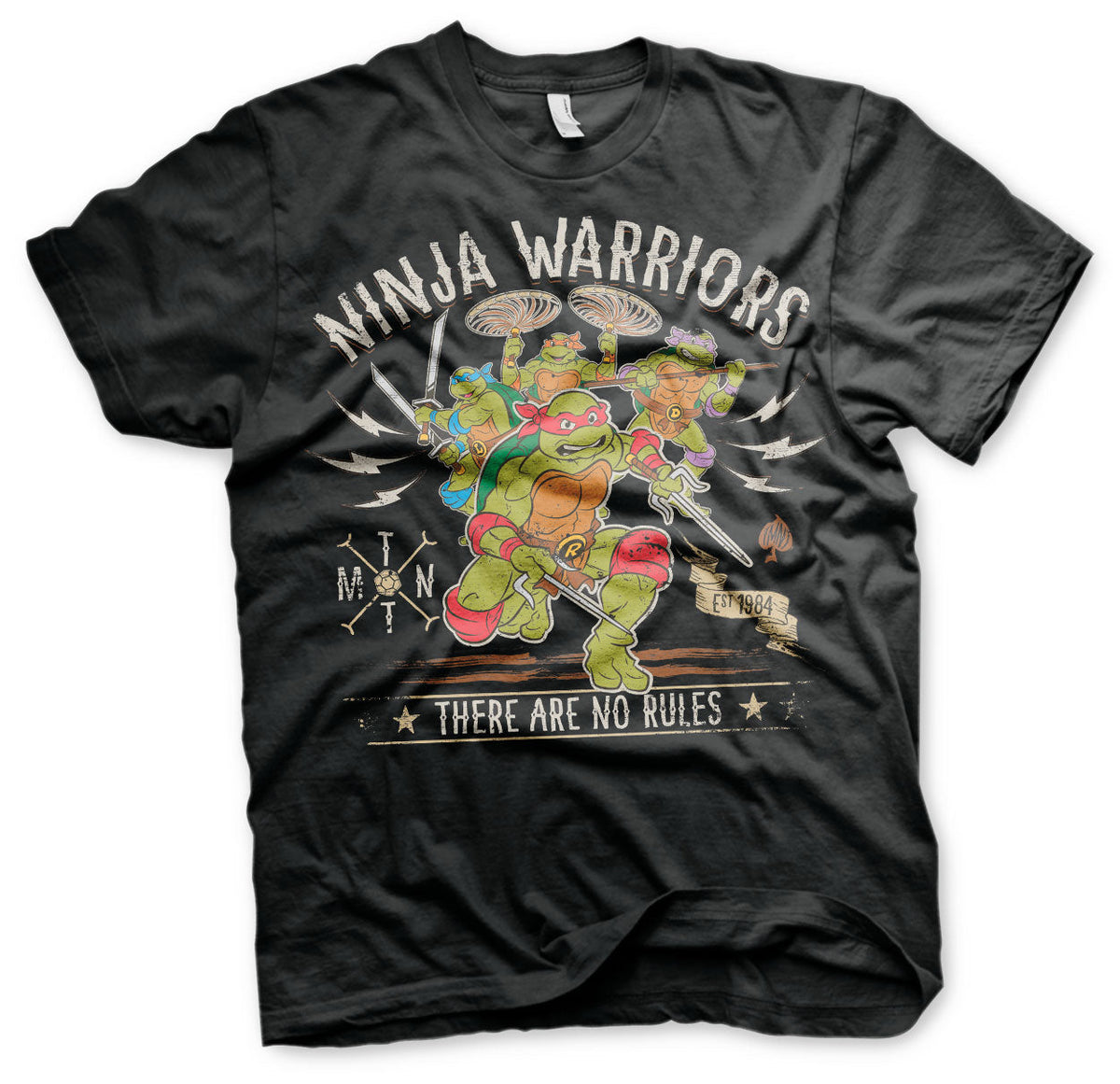 Les Tortues Ninja - Ninja Warriors - No Rules T-Shirt – T-shirt